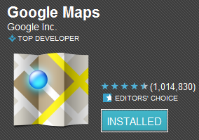 Google Maps Android Market