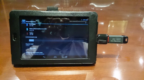 Adaptador USB Ksix en Nexus 7