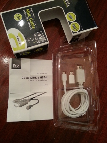 Cable HDMI a MicroUSB Ksix unboxing