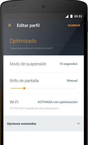 Avast Battery Saver: configurar perfiles